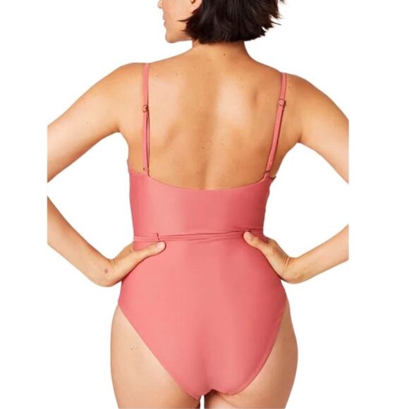 ANDIE The Riviera Belted One Pcs Swimsuit Sz M Retro Nostalgia Feminine Y2K NWT - Picture 4 of 10
